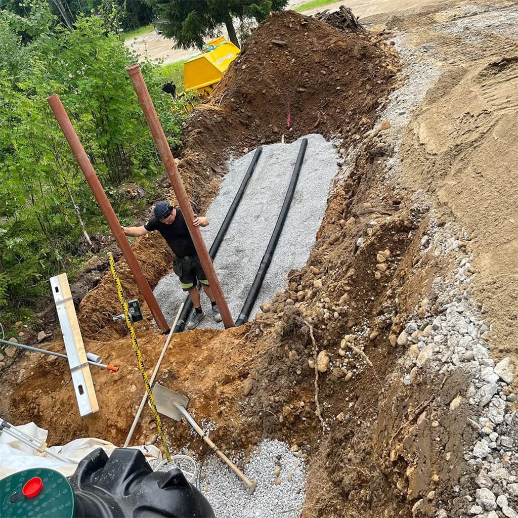 Vatten & avloppsarbeten, enskilt avlopp i Ljusdal